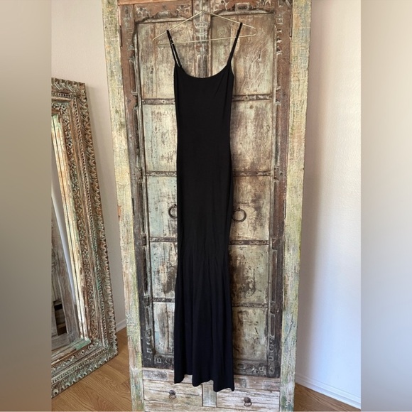 NWOT SKIMS Soft Lounge Long Slip Dress In Onyx - Picture 5 of 6